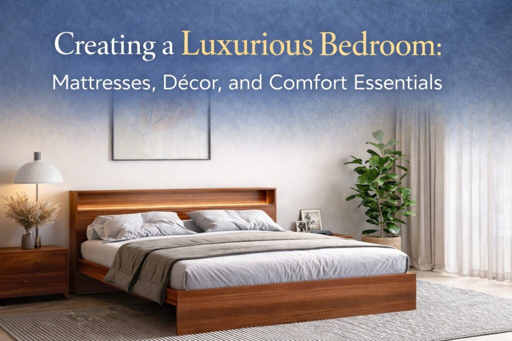 Creating a Luxurious Bedroom: Mattresses, Décor, and Comfort Essentials